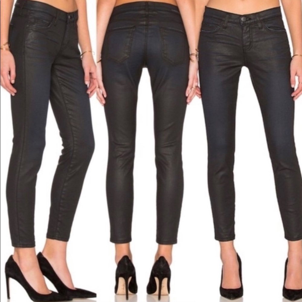 Current Elliot coated denim.